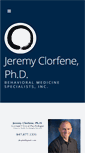 Mobile Screenshot of jeremyclorfenephd.com