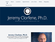 Tablet Screenshot of jeremyclorfenephd.com